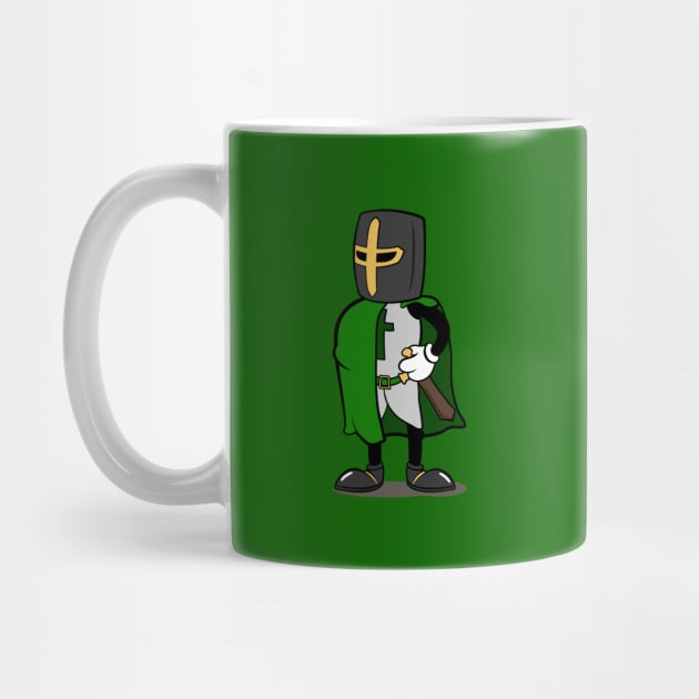 Teutonic Knight Cartoon (Player 3 colors, Green) by Koyaanisqatsian